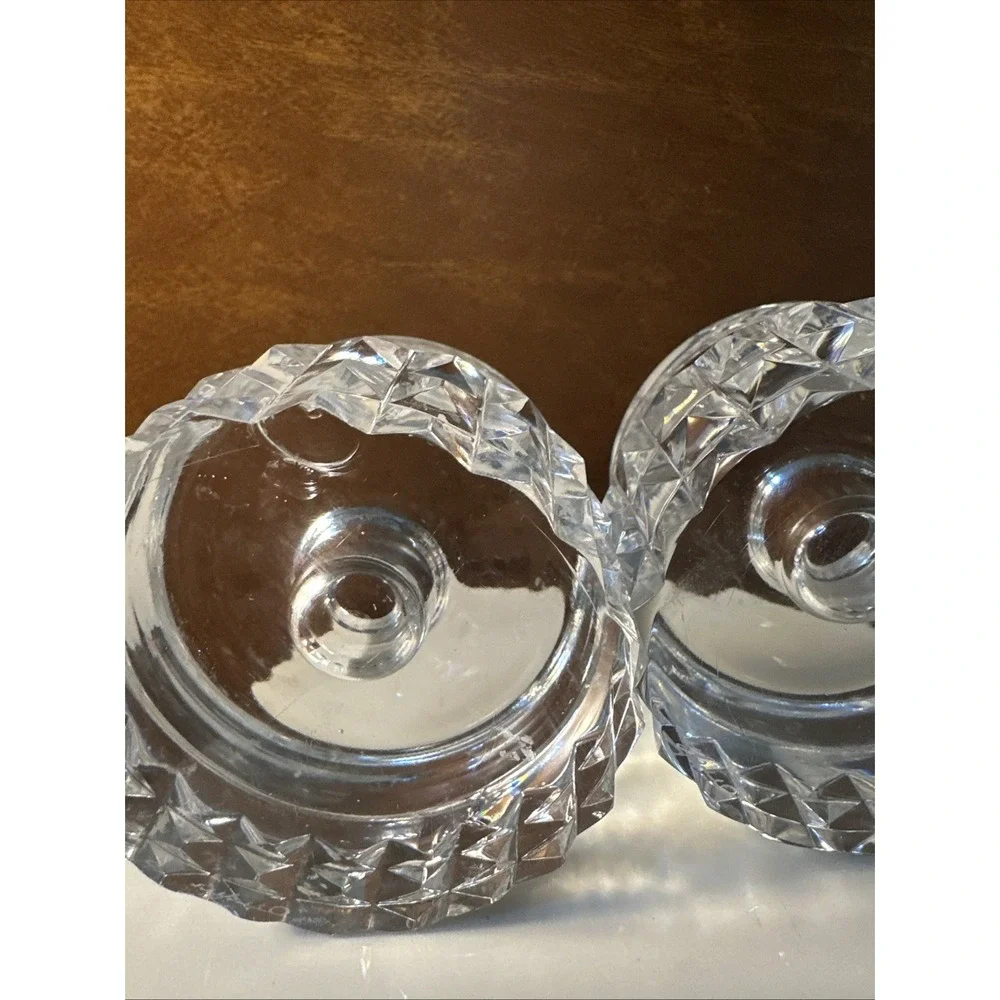 Vtg Orrefors crystal candle holder Ingeorg Lundin swedish 